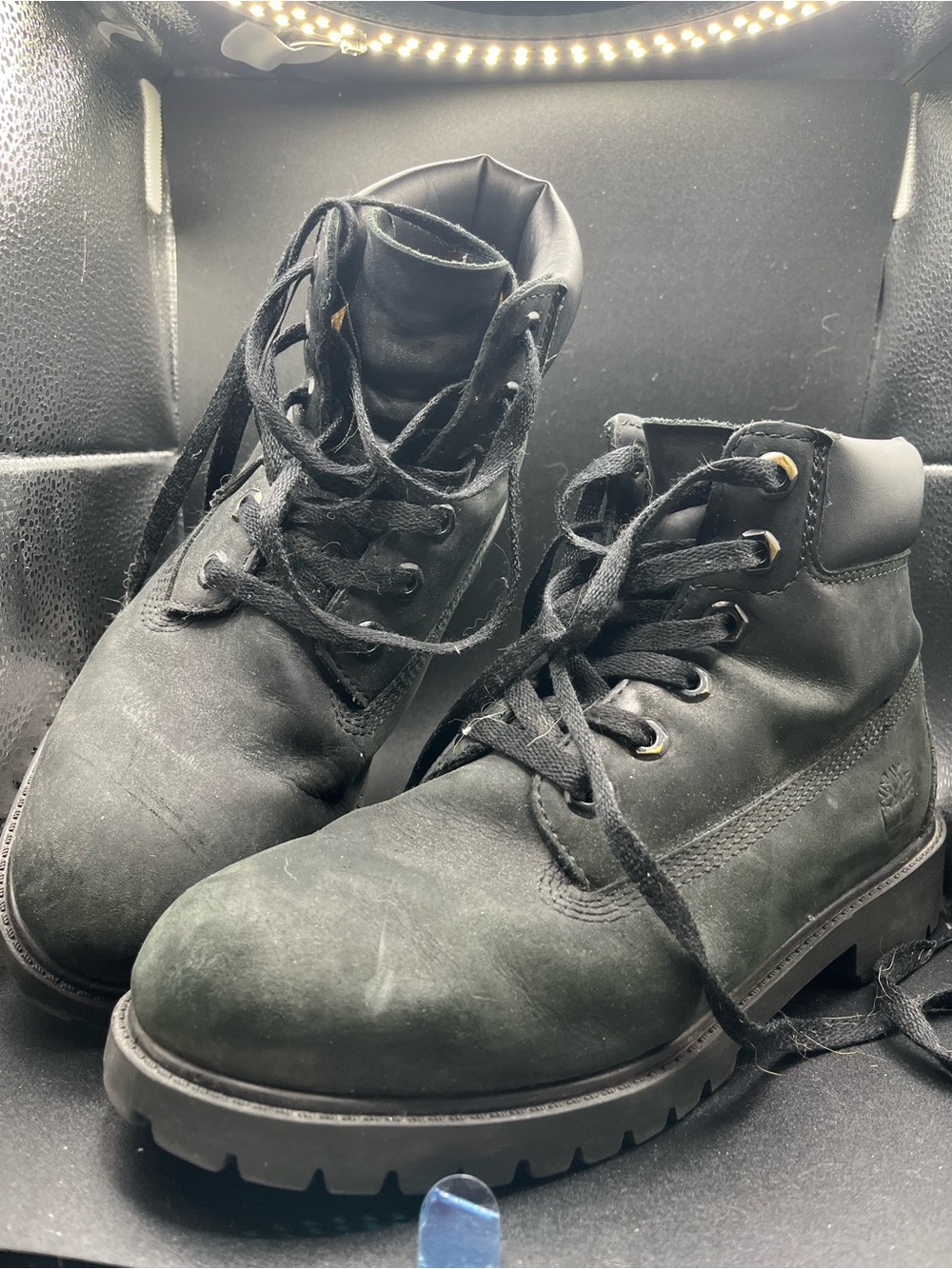Black timberland boots